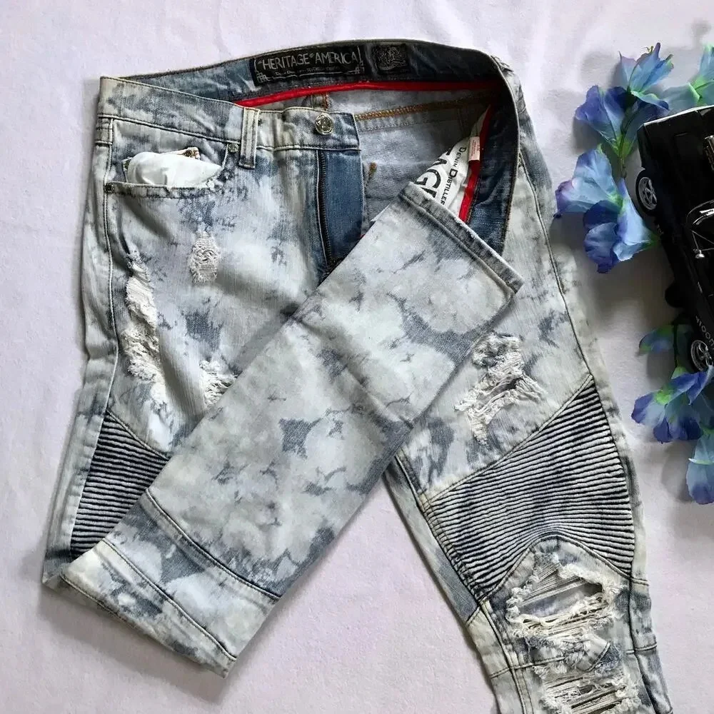 Heritage by America NWOT Light Wash Skinny Jeans Men 34/32